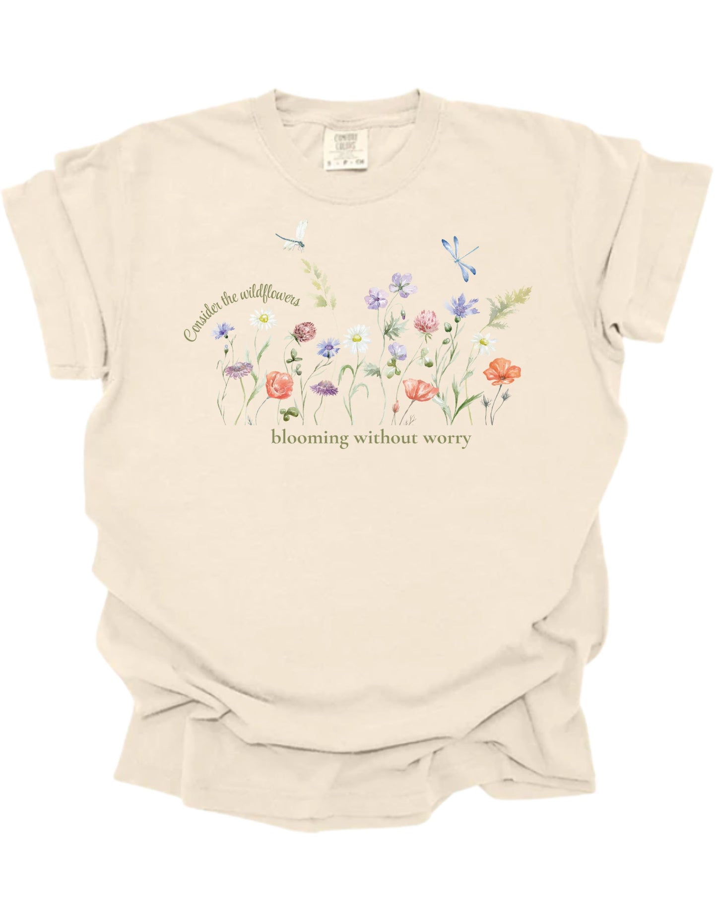 Wild and Worry Free Comfort Colors Tee