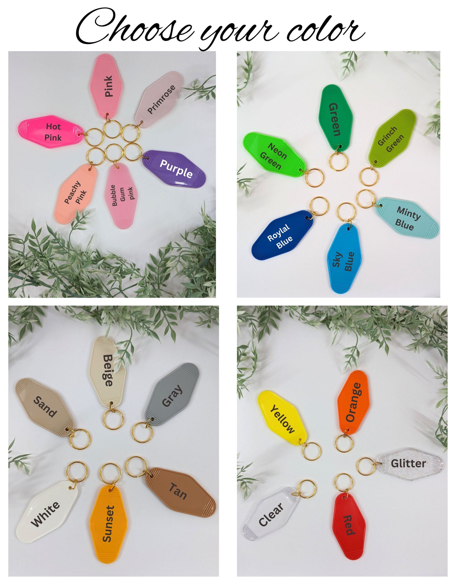 One Day at a Time Keychain