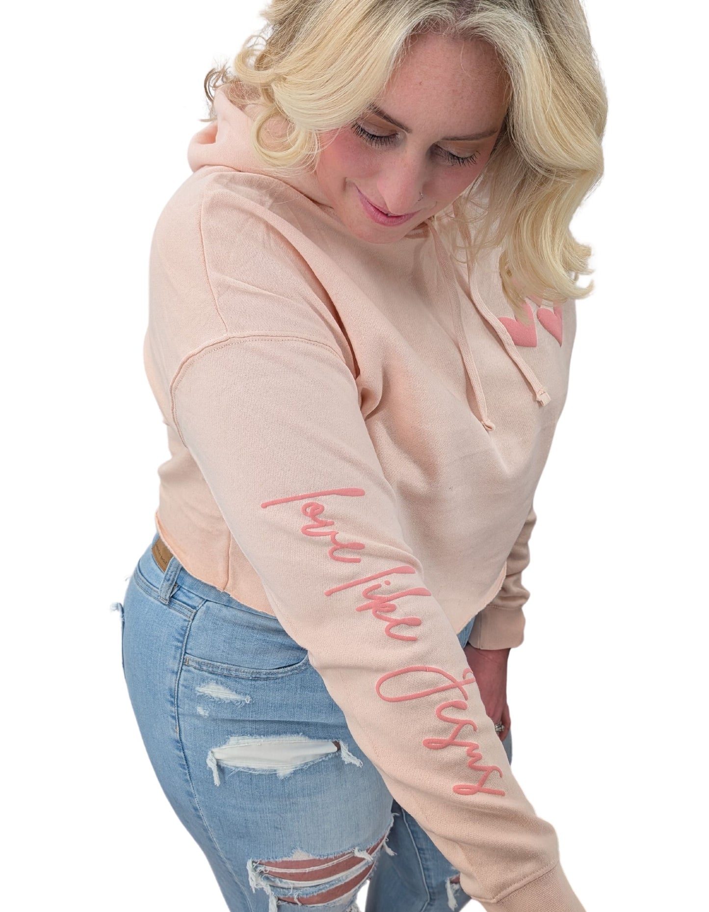 Love Like Jesus Crop Sweatshirt