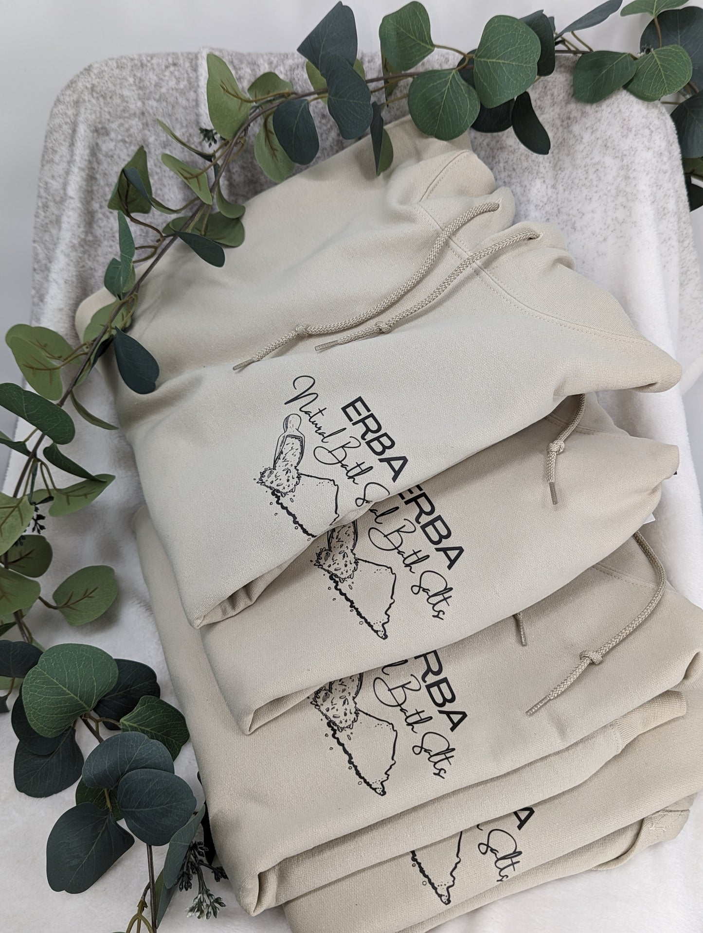 ERBA Natural Bath Salt Logo Hoodie.