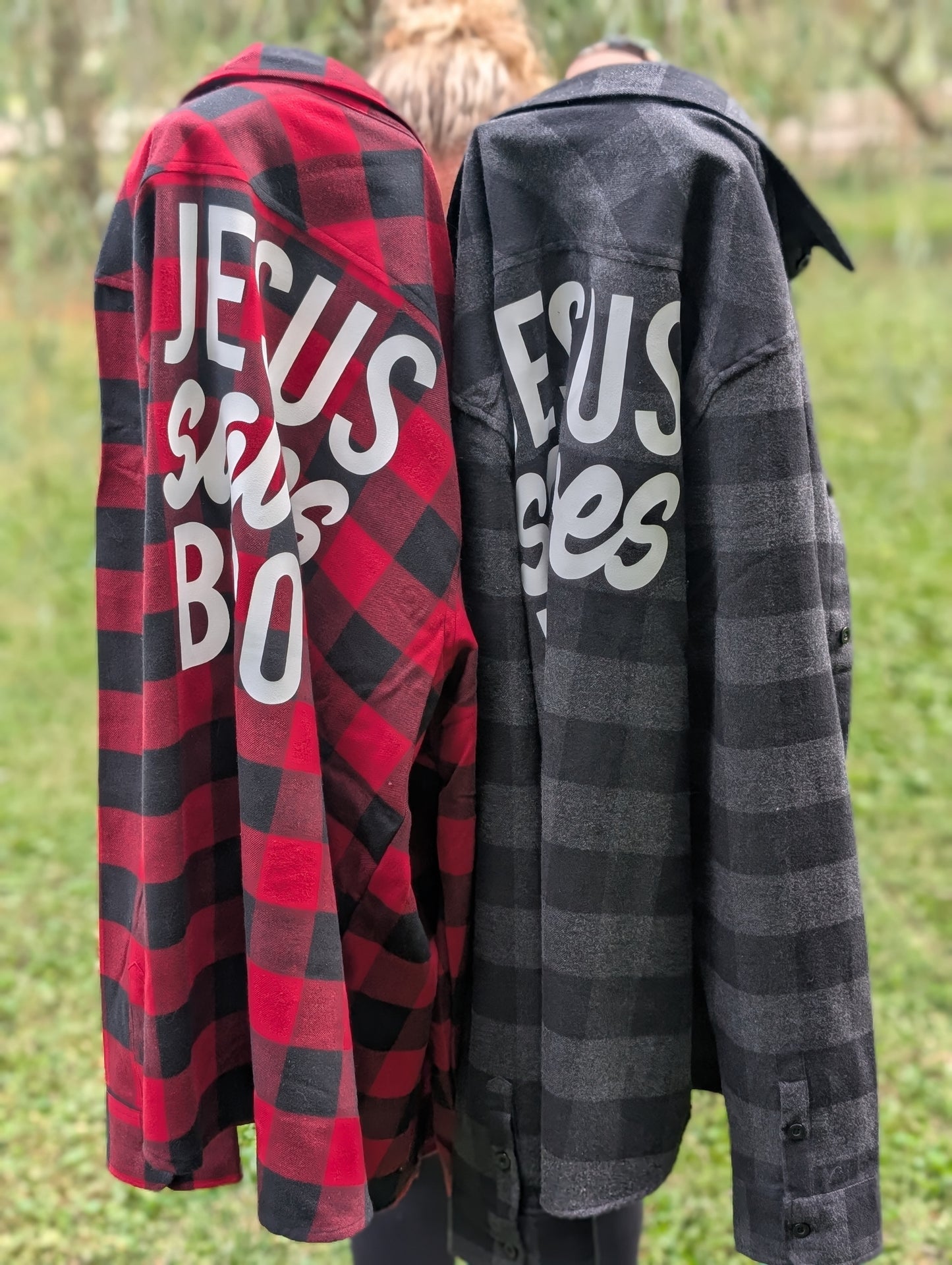 Jesus Saves Bro Flannel