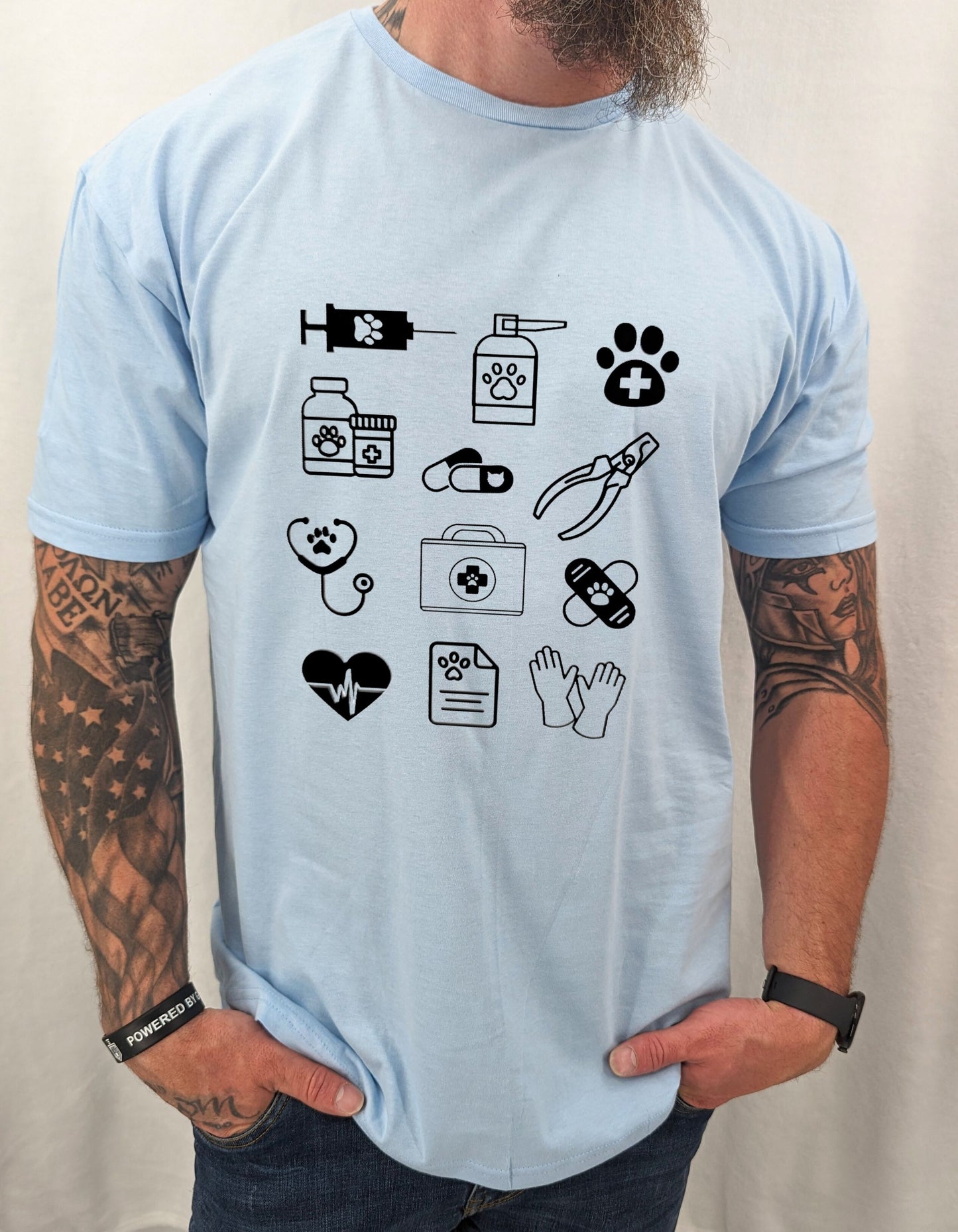 Vet Tech Doodles Tee