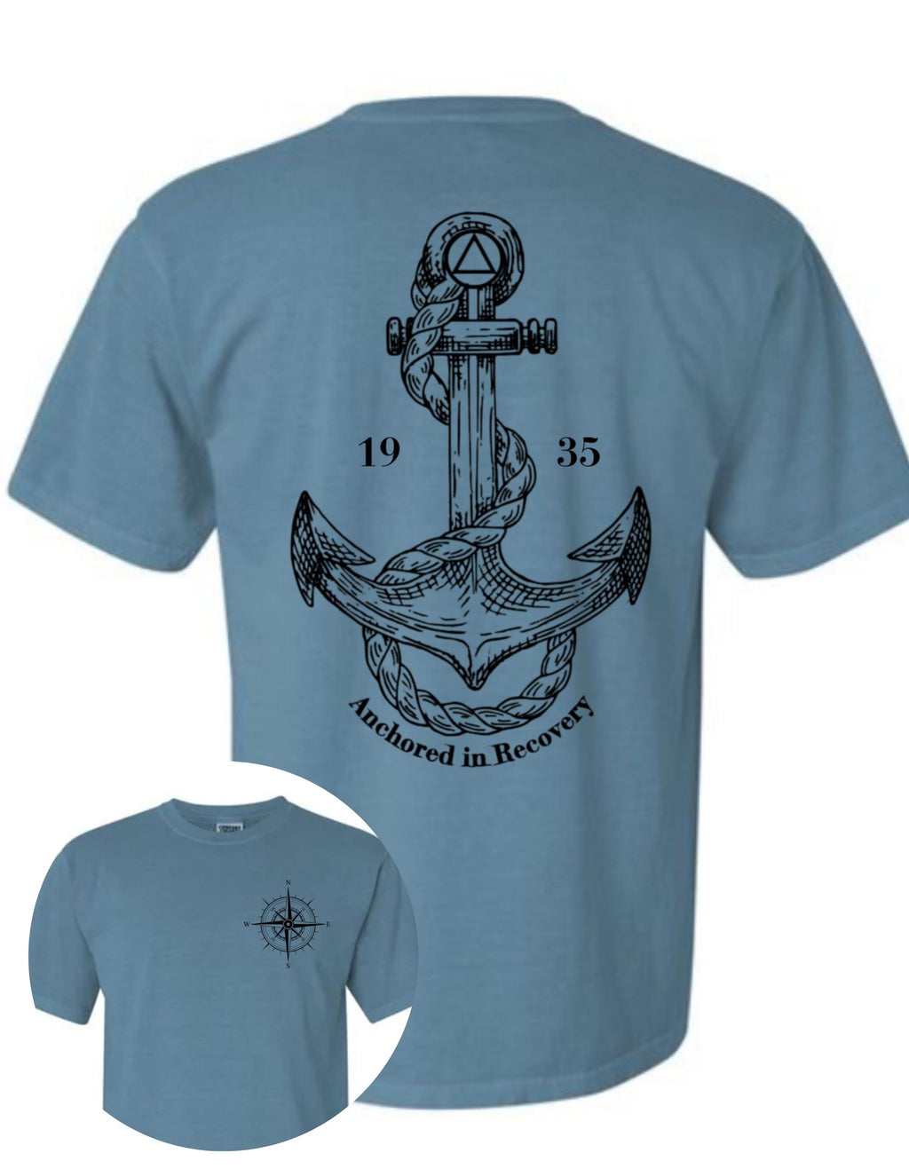 Anchored in Recovery Tee