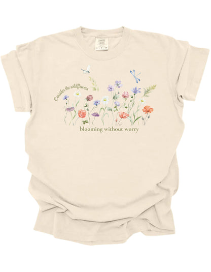 Wild and Worry Free  Comfort Colors Tee
