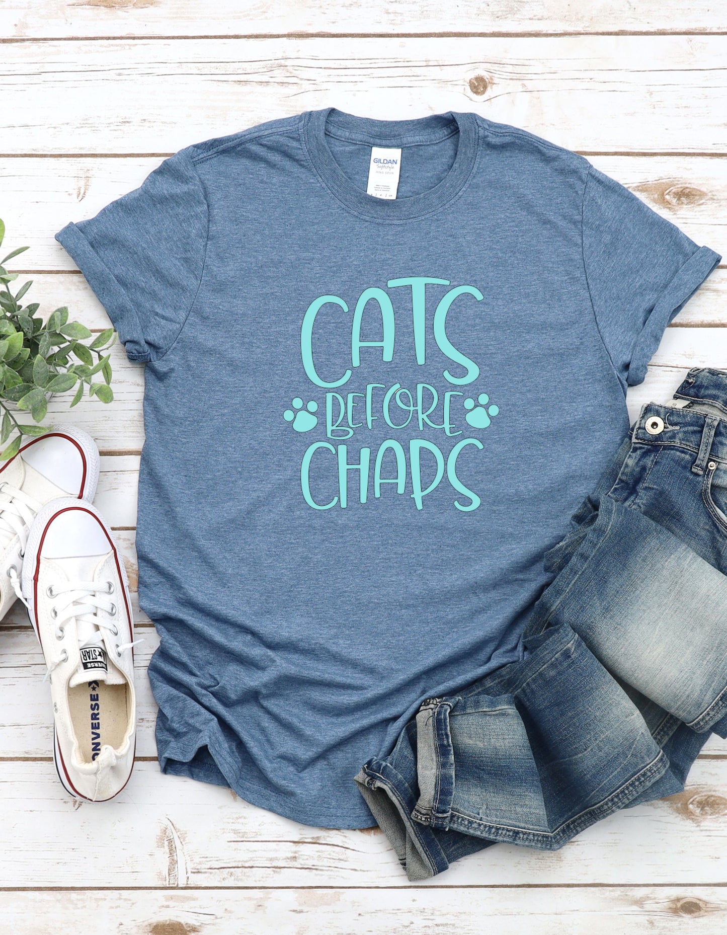 Cats Before Chaps Tee