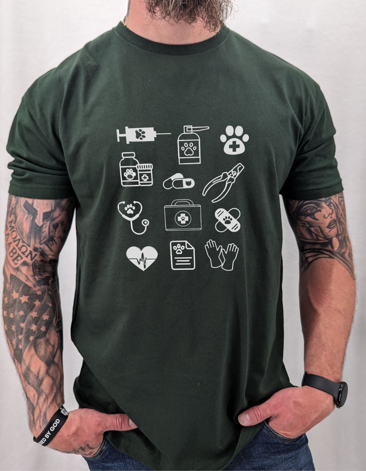 Vet Tech Doodles Tee