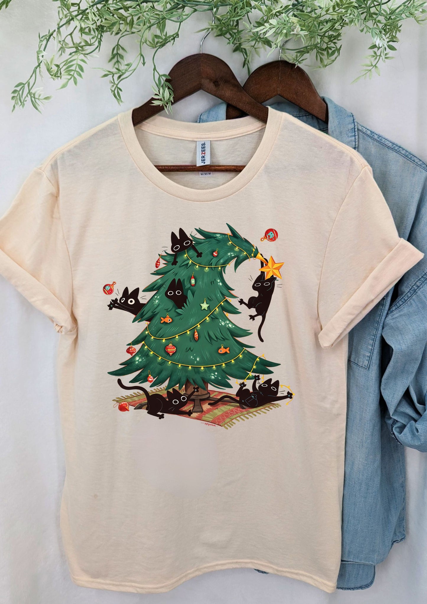 Santa Claws Mischief Tee