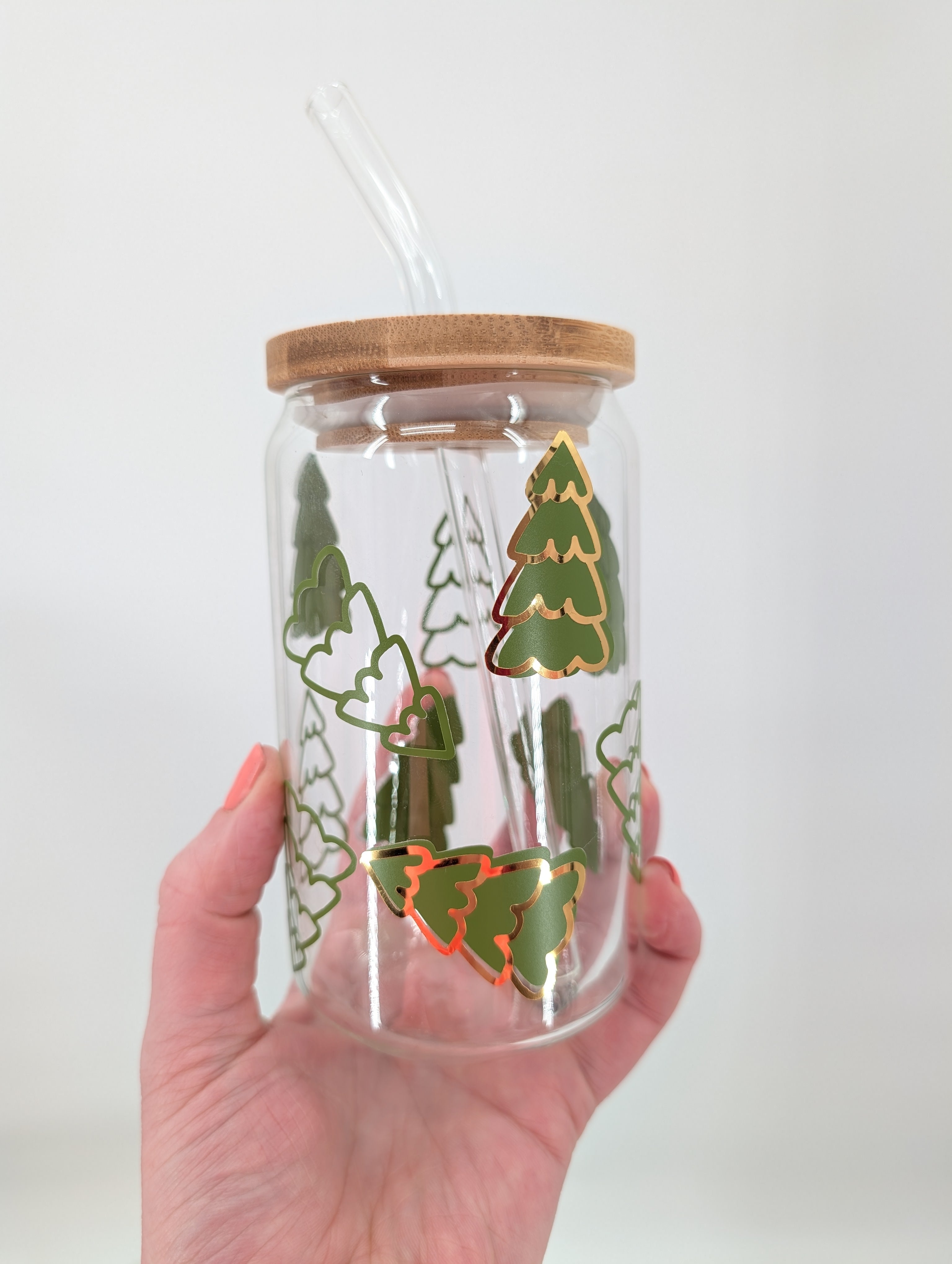 Gold Christmas Tree 16oz cup Sale