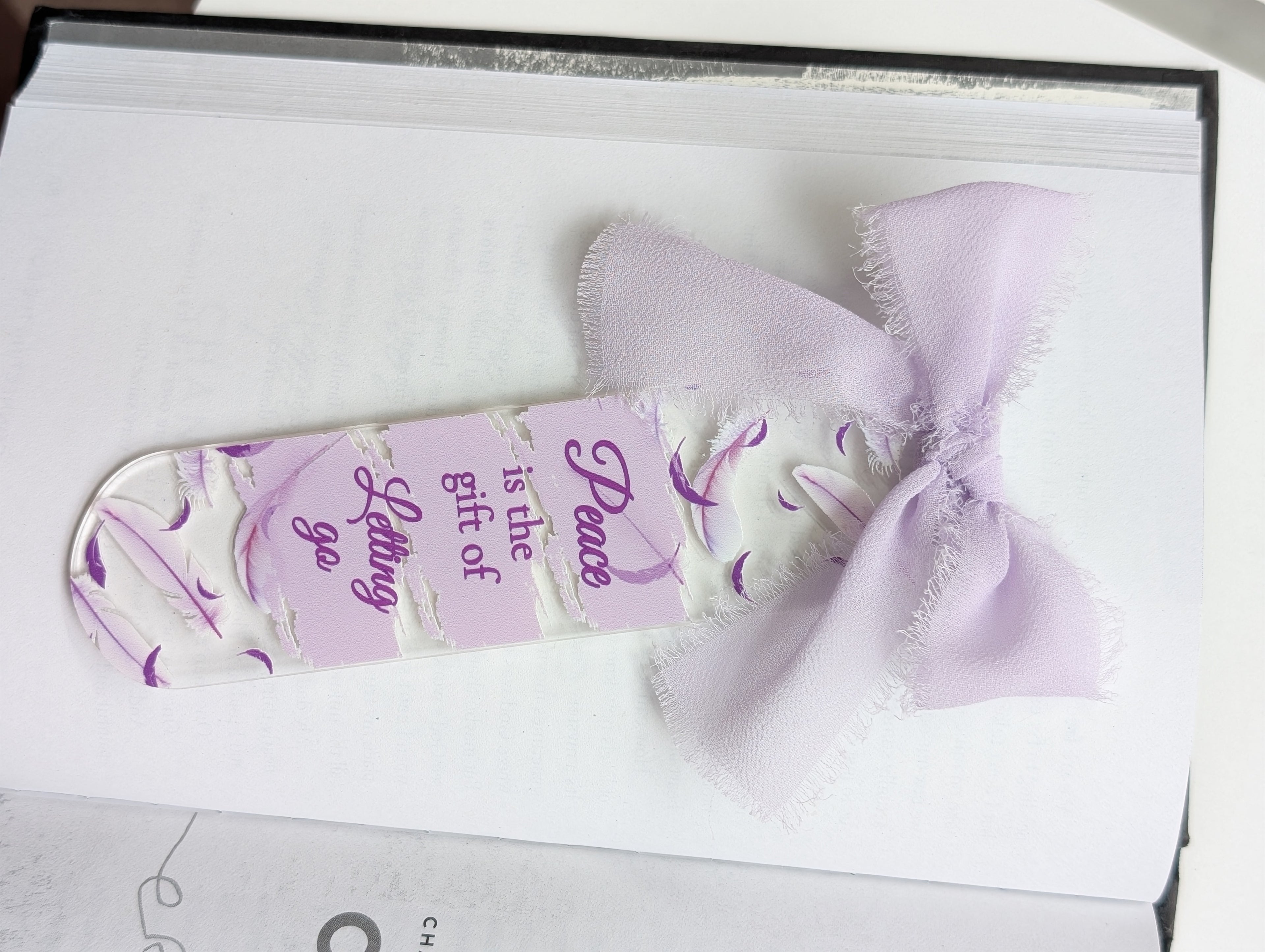 Peace is the Gift of Letting Go Book Mark