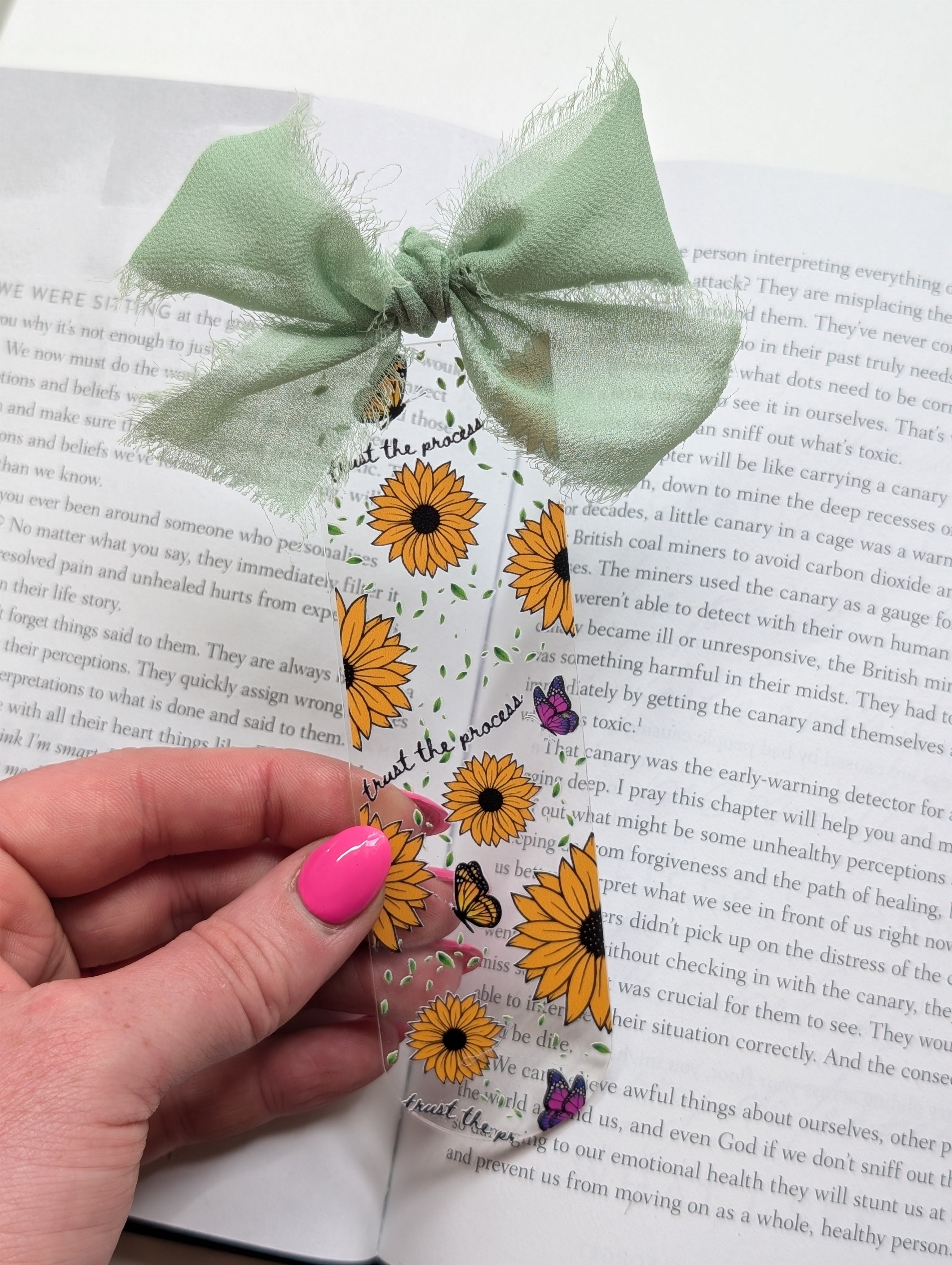 Sunflowers and Trusting the Process Bookmark