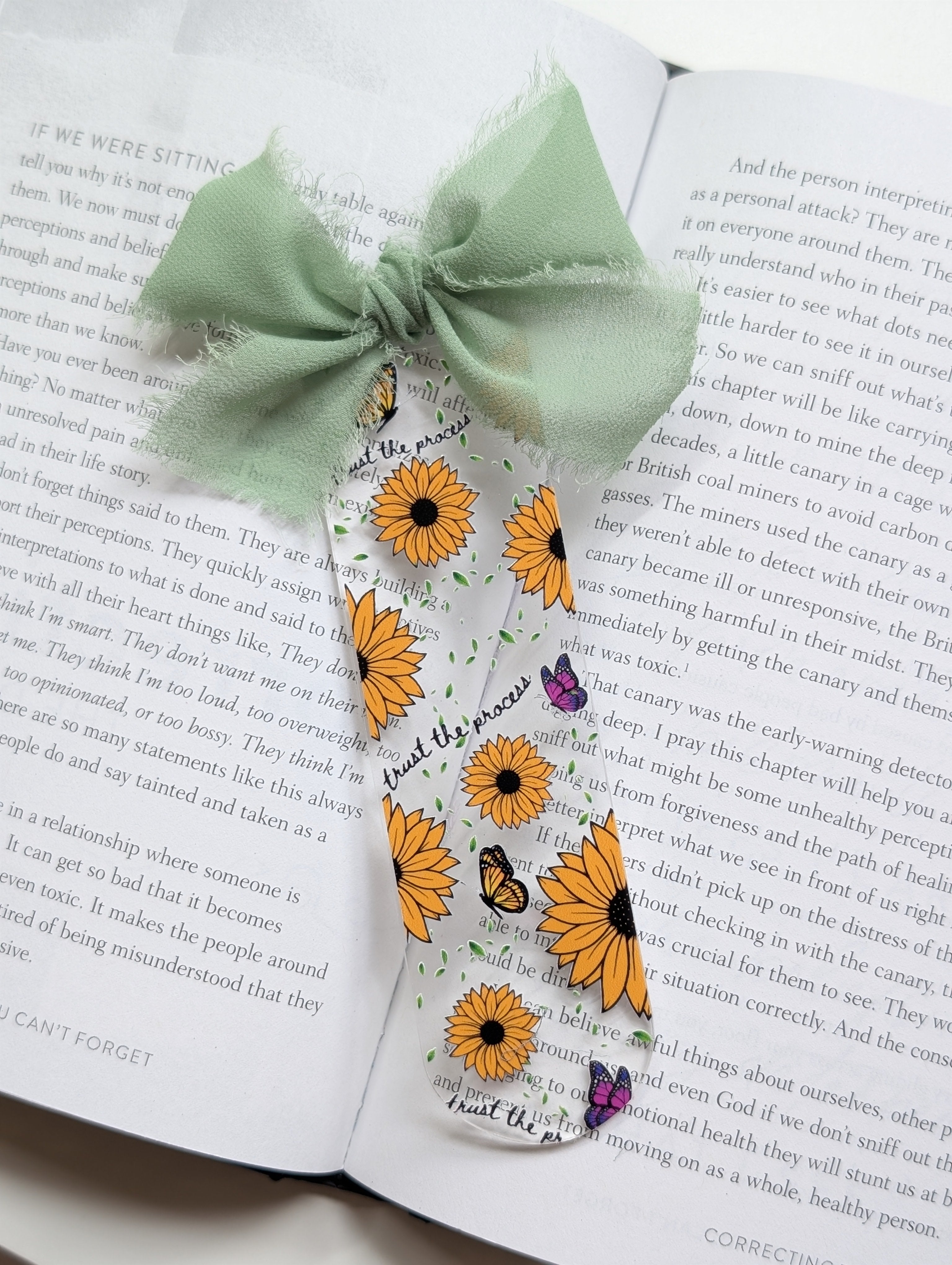 Sunflowers and Trusting the Process Bookmark