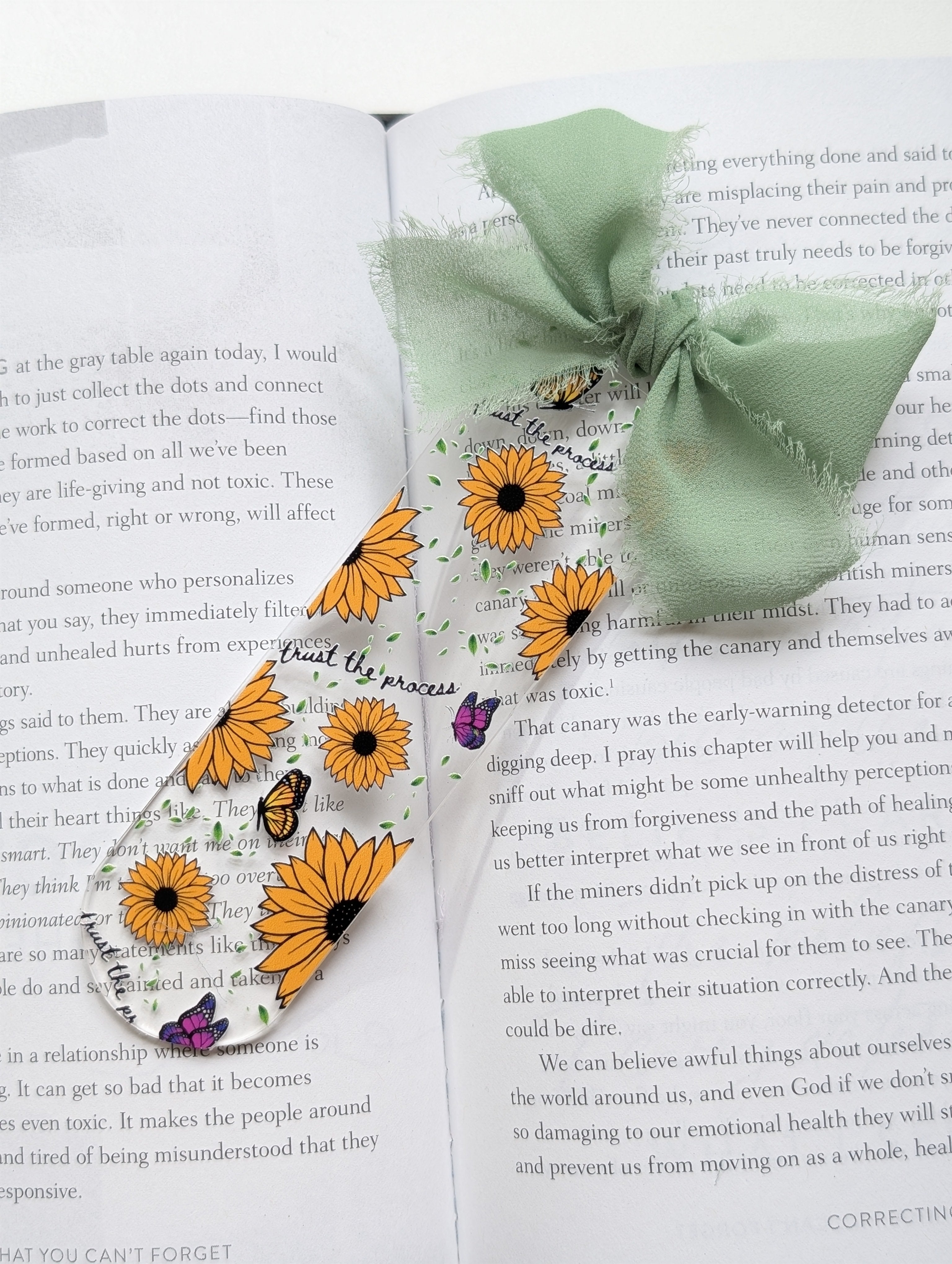 Sunflowers and Trusting the Process Bookmark