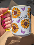 Trust the Process Sunflower Mug 15oz