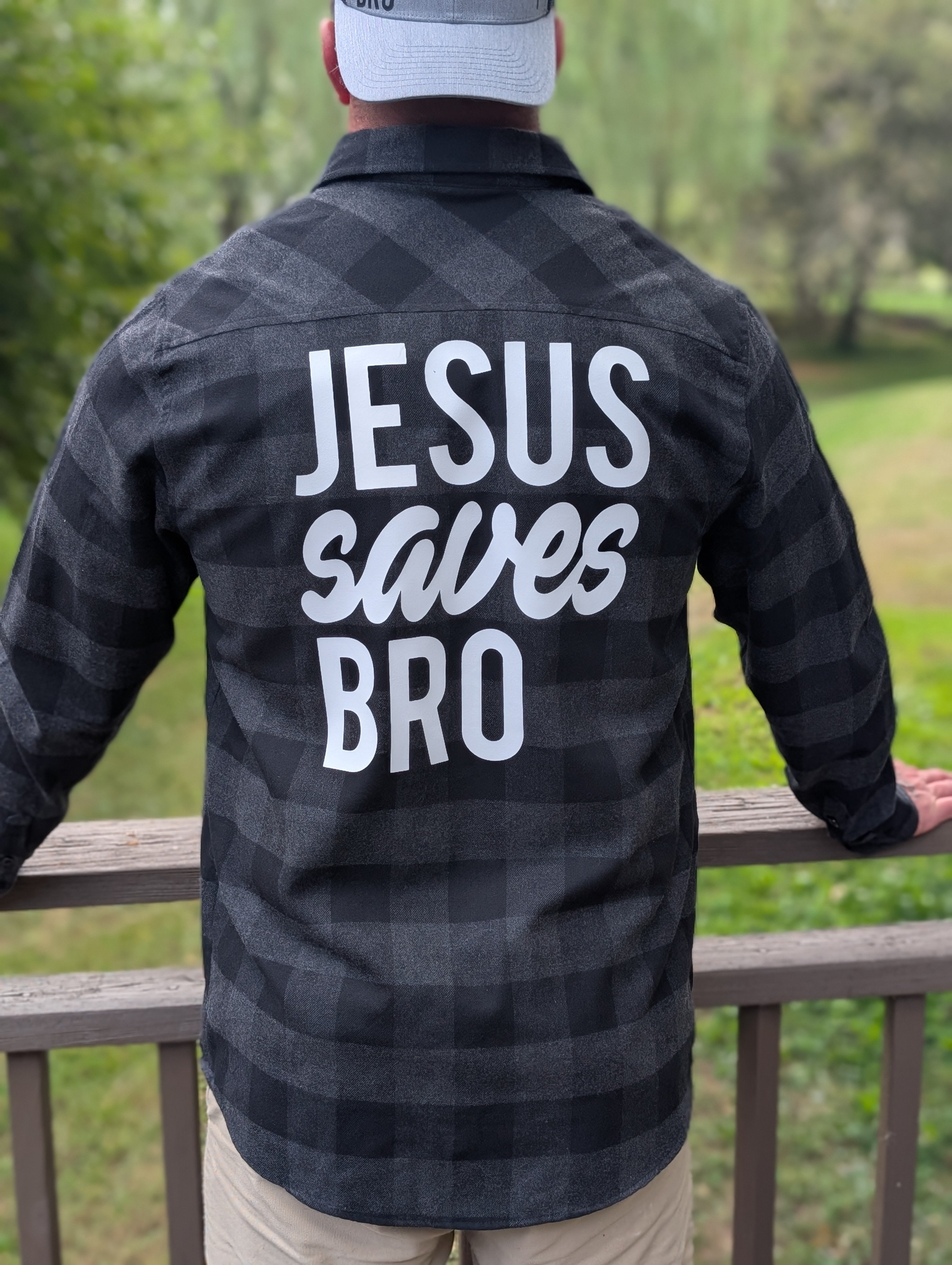 Jesus Saves Bro Flannel
