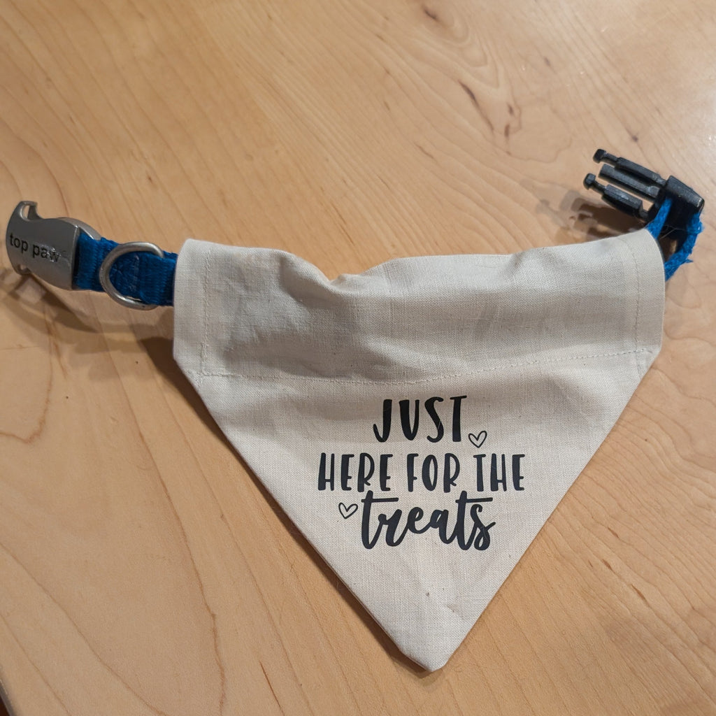 Just Here for the Treats Pet Bandana
