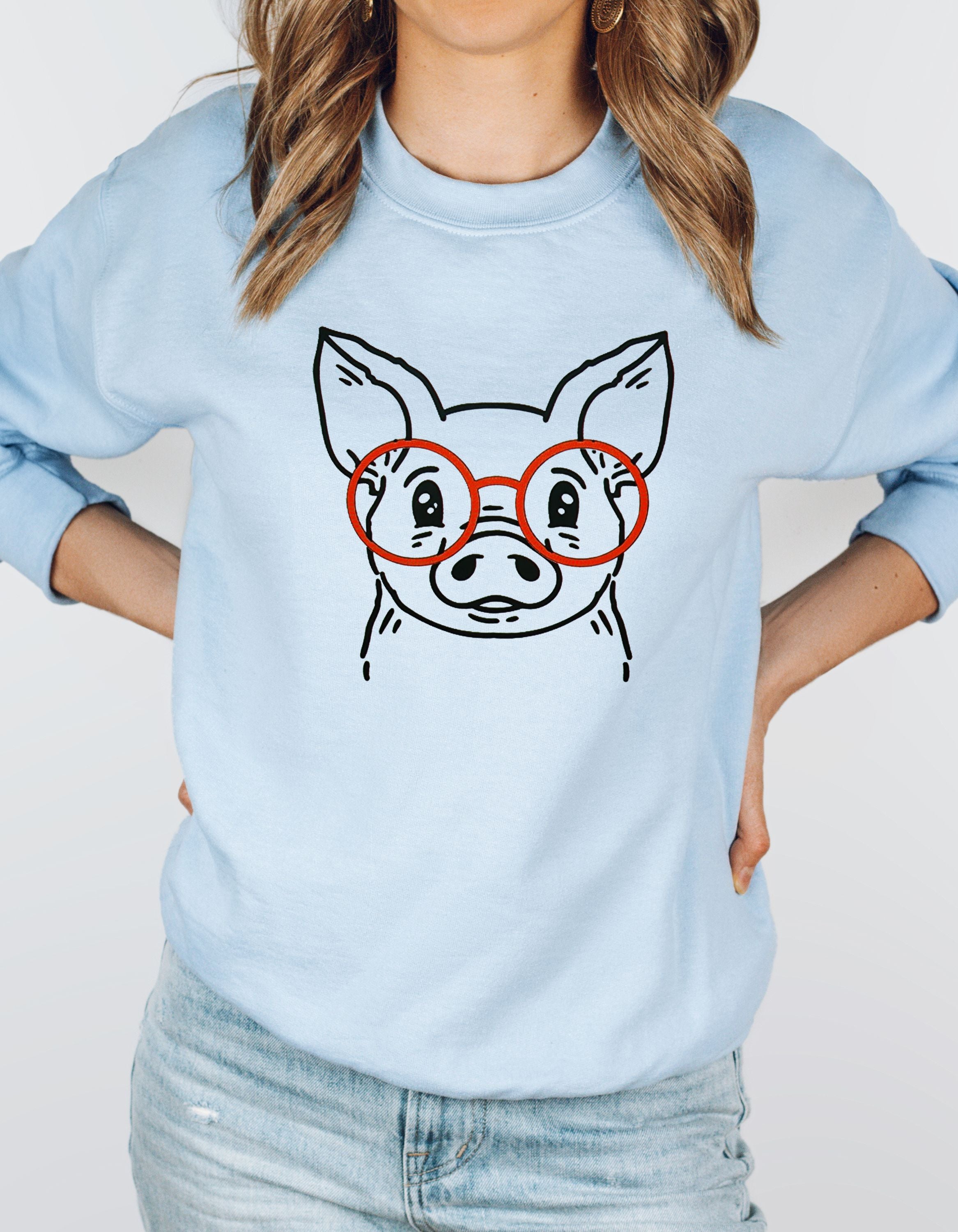 Pig'n Glasses Crew Neck
