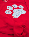 Christmas themed Paw Print Crew Neck