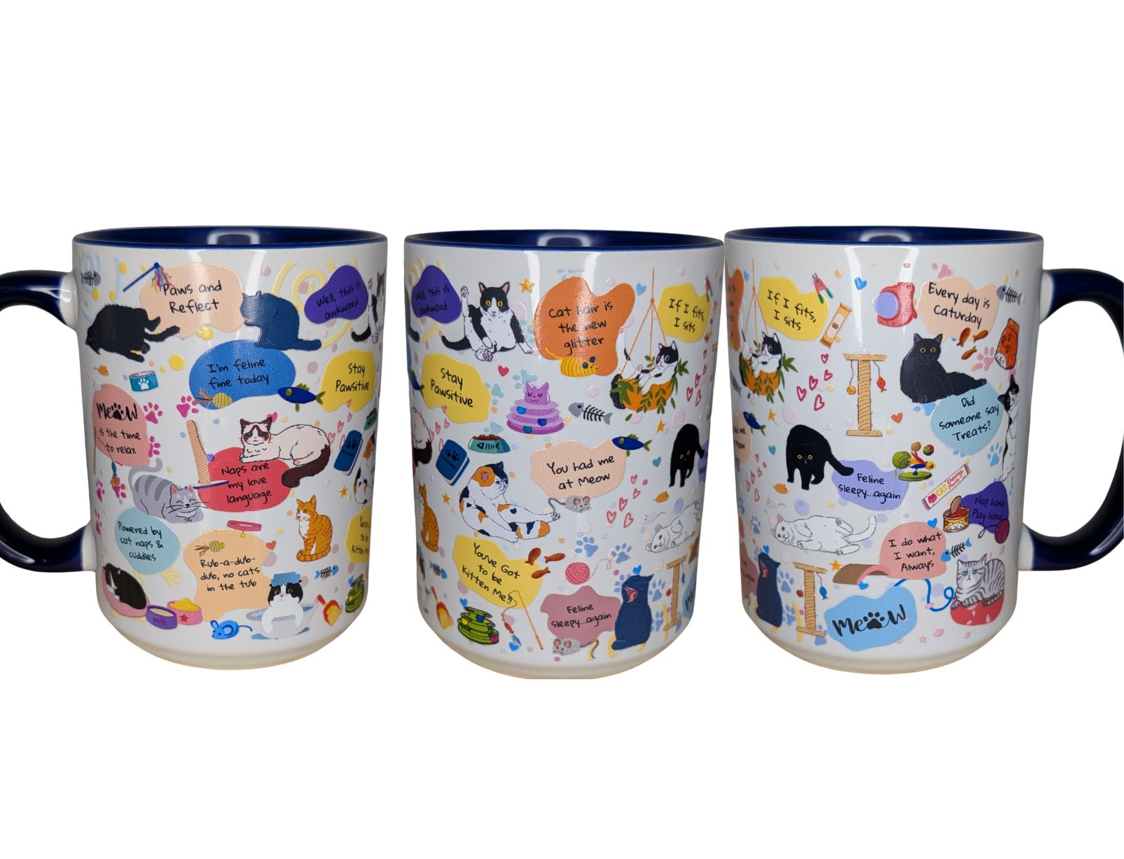 Cat Doodles Mug 15oz