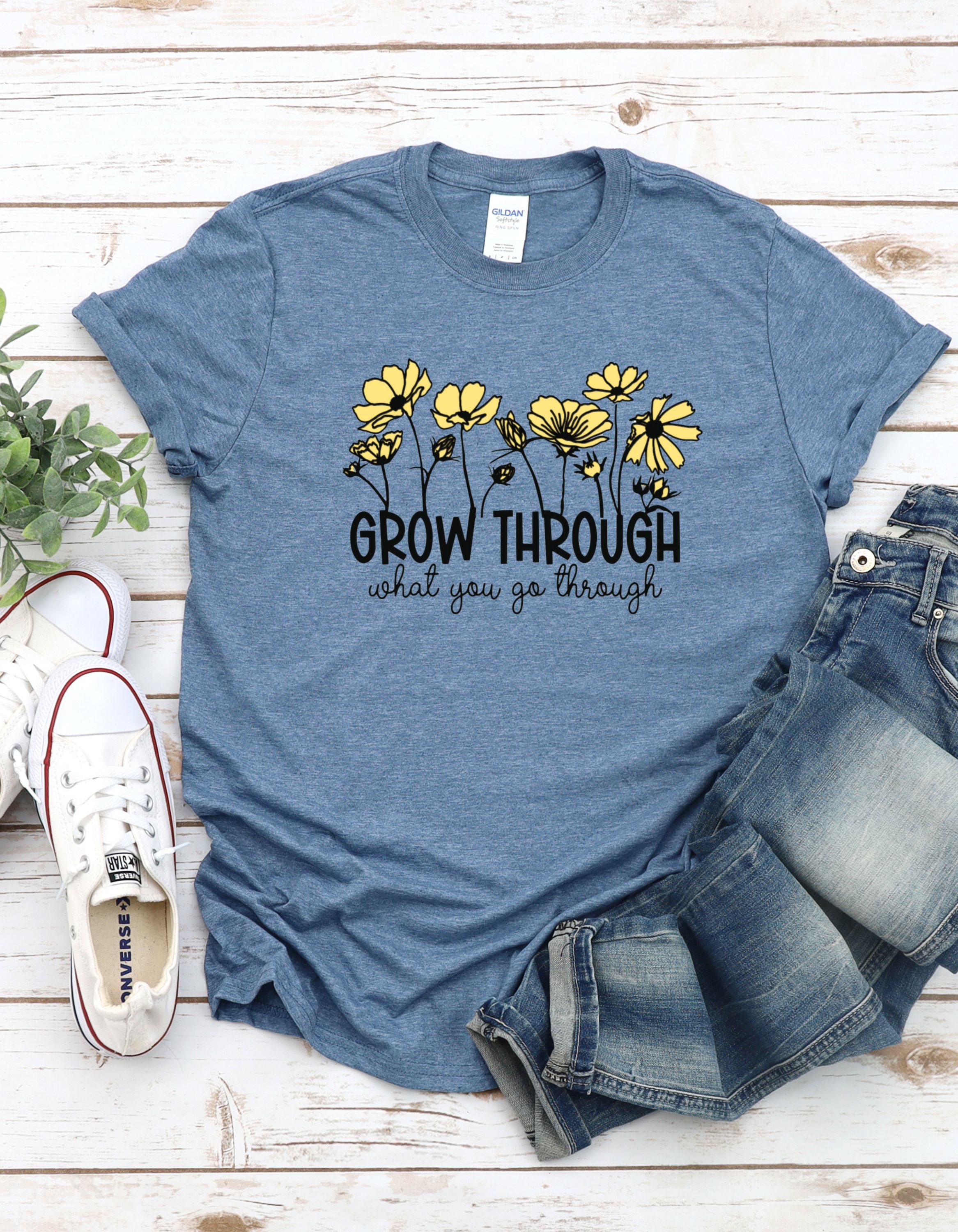 Grow Through What You Go Through Wild Flowers