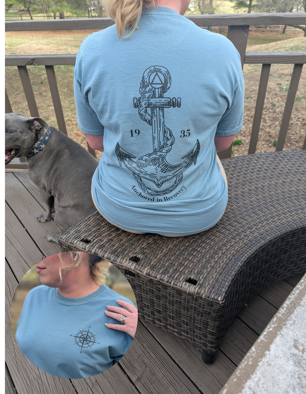 Anchored in Recovery Tee