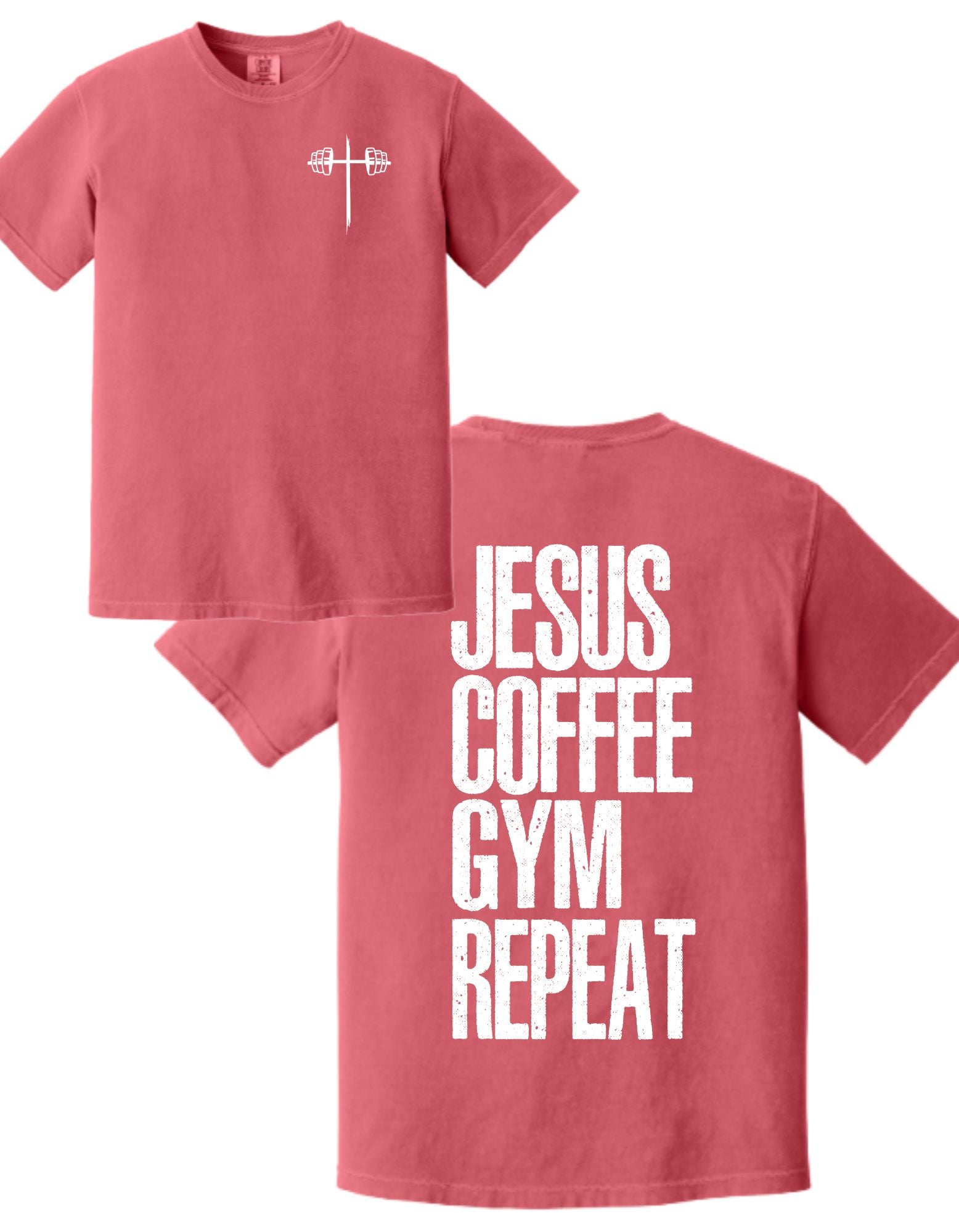 Jesus Coffee Gym Repeat Tee