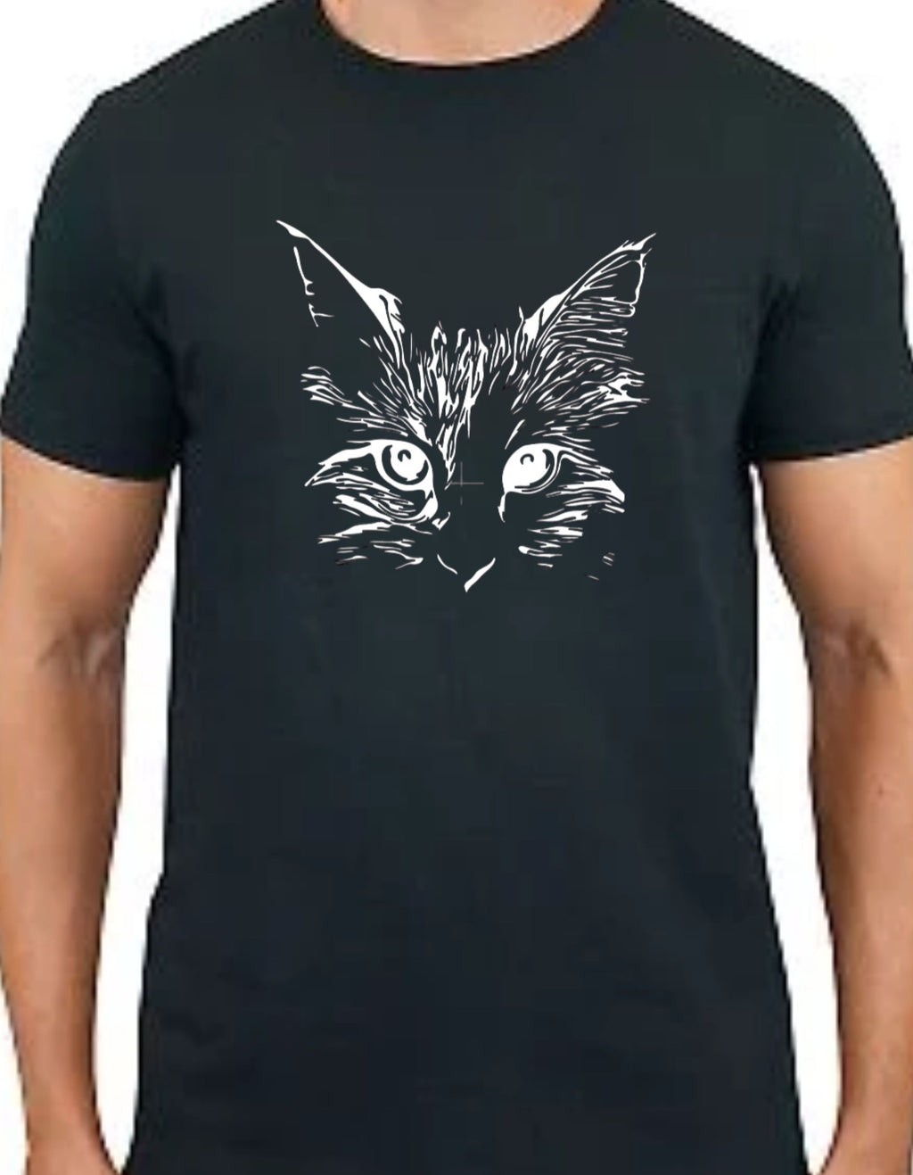Realistic Cat Face Tee