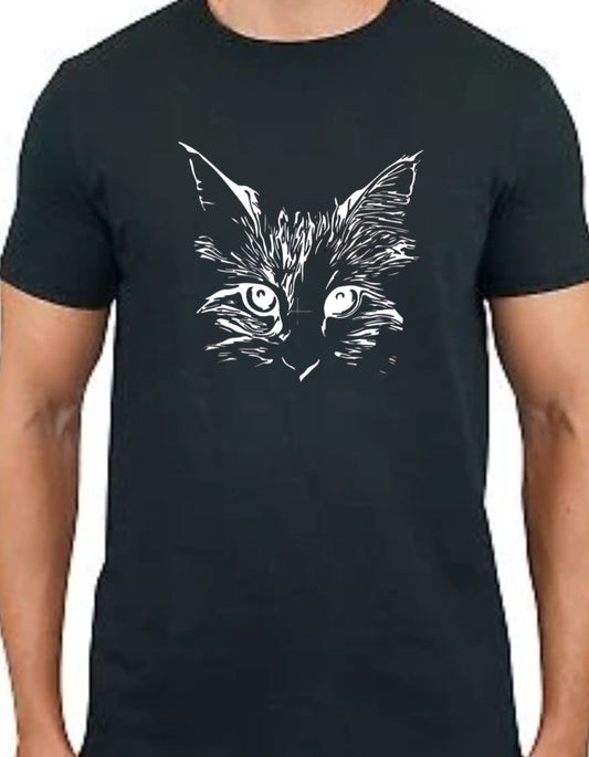 Realistic Cat Face Tee